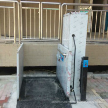 300kg for one wheelchair and a man hydraulic electric wheelchair lift elevator